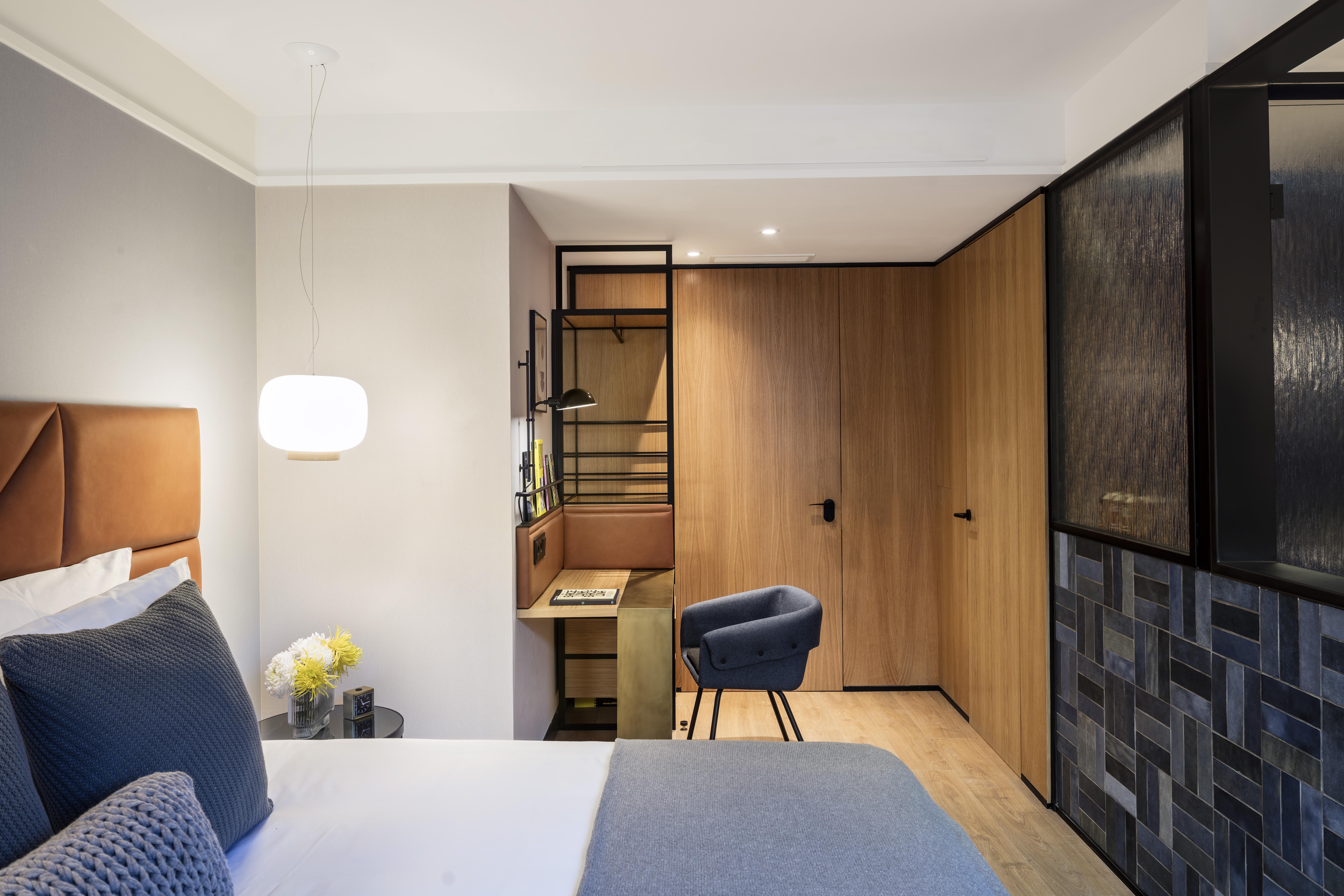 Kimpton Vividora Hotel By Ihg Barcelona Ngoại thất bức ảnh A bedroom at the hotel