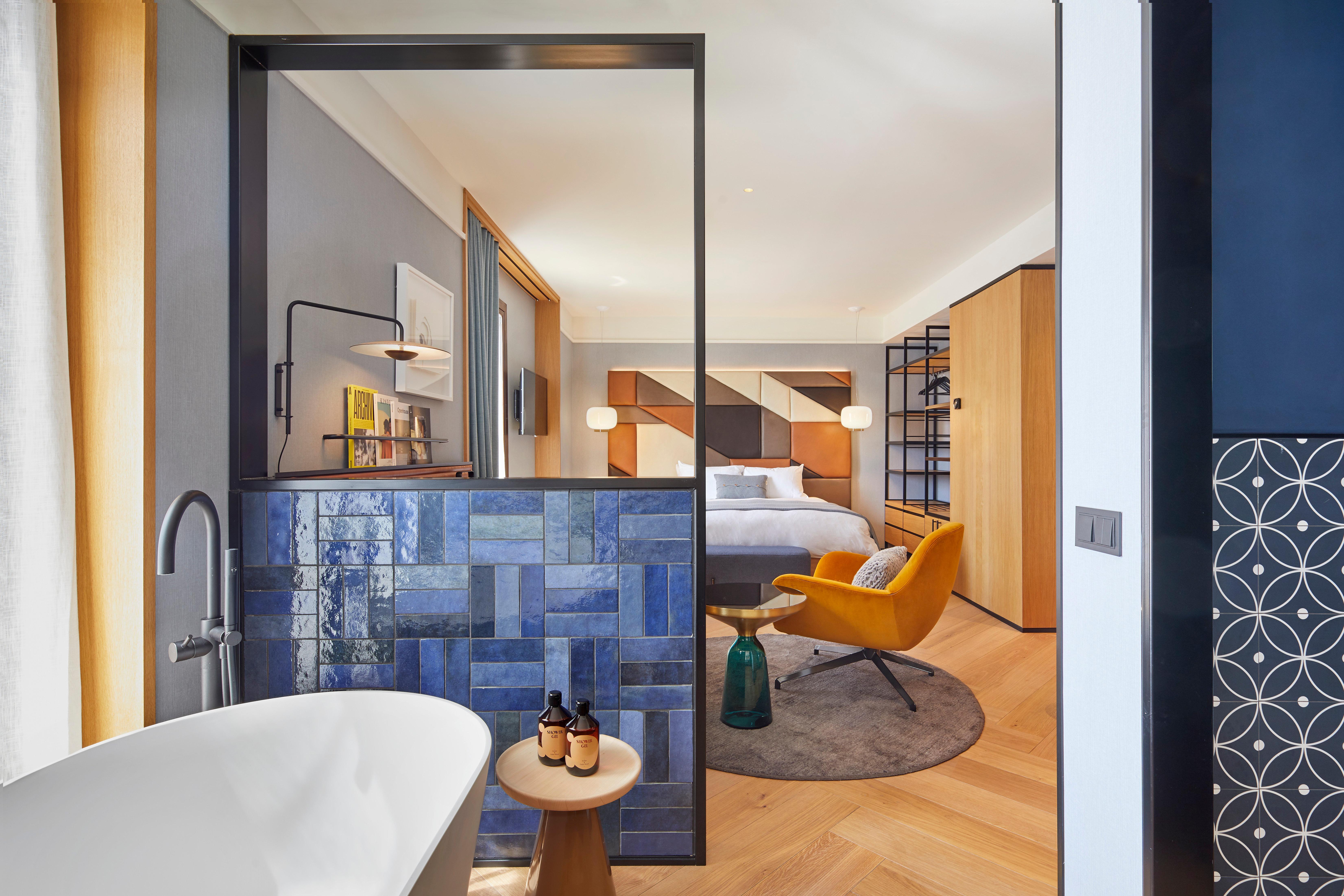 Kimpton Vividora Hotel By Ihg Barcelona Ngoại thất bức ảnh A guest room at the hotel